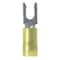 Panduit Fork Terminal, #8 Stud Size, 10 AWG, 600 V, Nylon Insulated, Yellow, 50 PK PN10-8LF-L - alternate 1